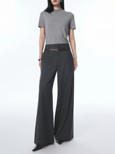Women's Wide-Leg Suit Trousers with Belt